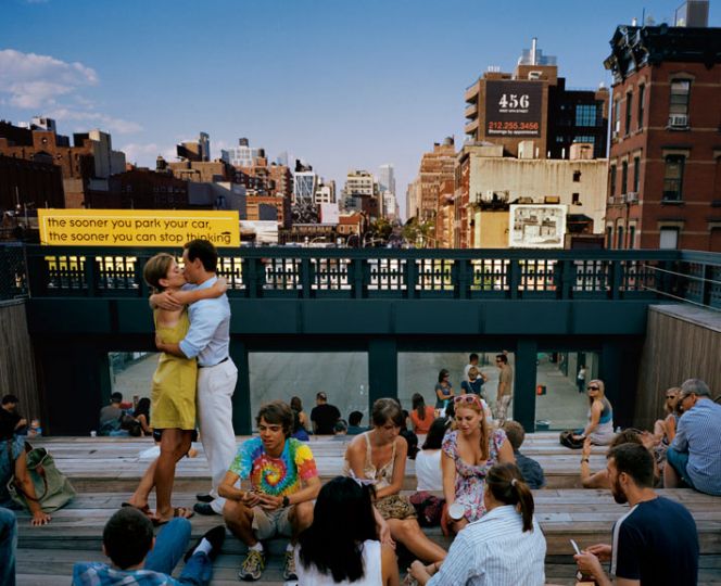 Love American Style. u201dNoted photographers Cook and Jenshel show how New Yorkers deal with the summer mating season as part of an essay on the city's High Line park, which was built on an abandoned elevated railway on Manhattan's West Side.u201d Photo by Diane Cook and Len Jenshel, National Geographic, April 2011