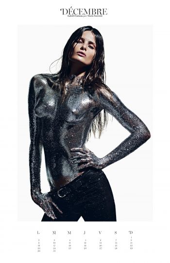Décembre, Isabeli Fontana por Mario Sorrenti extrait du calendrier Vogue 2013