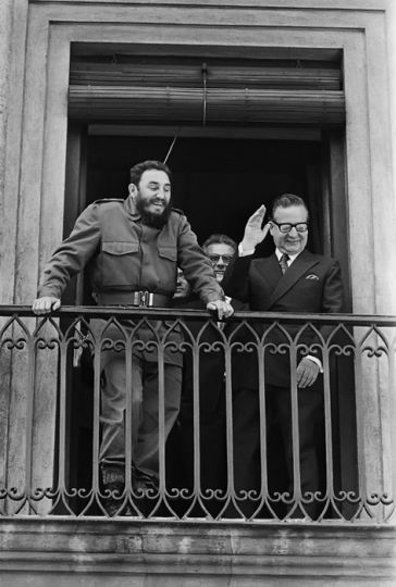 Fidel Castro & Salvador Allende, Palais de la Moneda, 1971 © Diego Goldberg