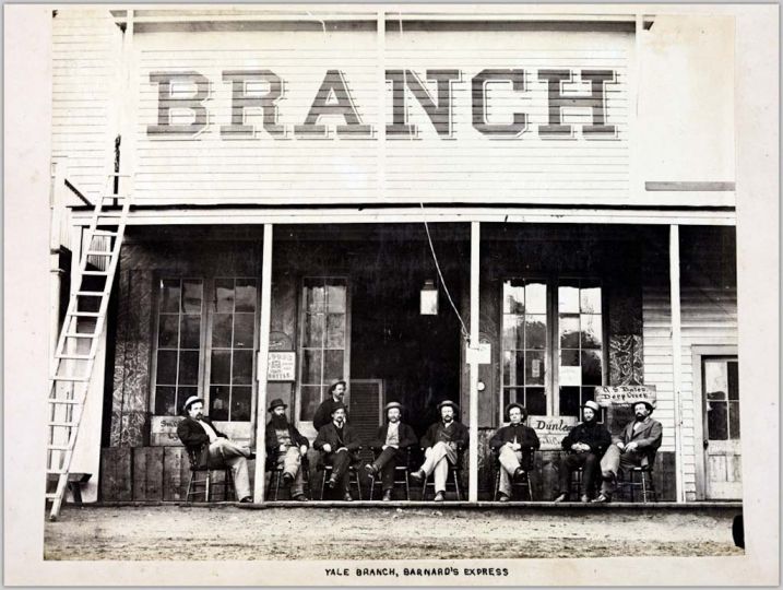 Yale Branch, Barnard's Express. Albumen print by Frederick Dally.  © Uno Langmann Family Collection