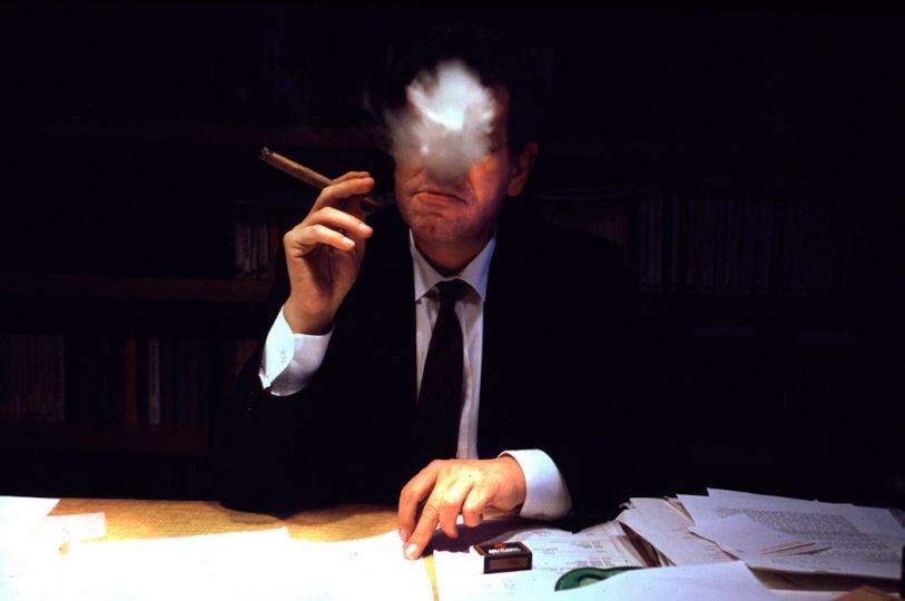 Thomas Neurath, friend, chess partner and publisher of five of my books, in his office at Thames & Hudson, Bloomsbury, London 1988 © Tim Page