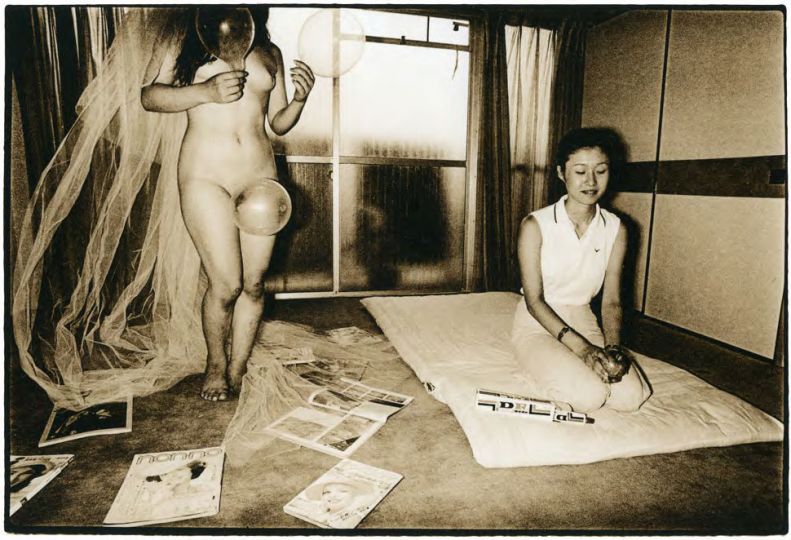 Japanese, Nude, Inflated Condom, 1974, vintage, cm 25x20 ca. © Leslie Krims