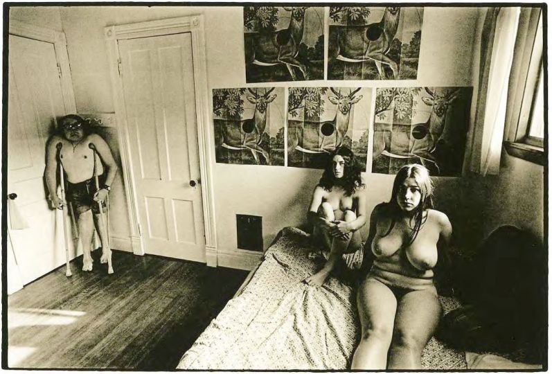 Nudes, Deer, Targets, Cripple, 1970, vintage, cm 25x20 ca. © Leslie Krims