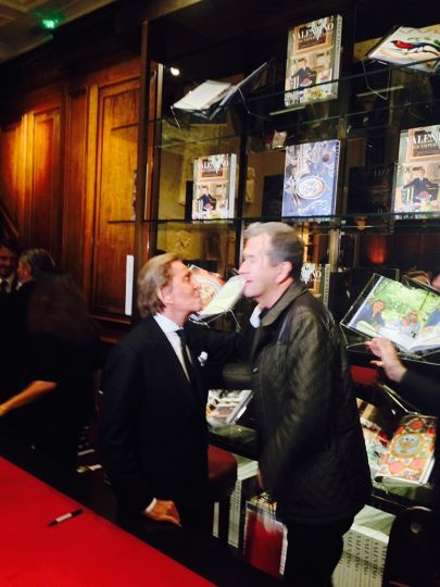 Valentino with Mario Testino at the launch of 'At The Emperor's Table' @ Assouline 

