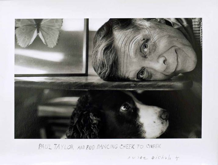 Paul Taylor, c. 2010/2015rnGelatin silver print with hand-applied textrn7 3/4 x 11 3/4 inches (image); 10 7/8 x 13 7/8 inches (sheet)rnEdition 1/5rn© Duane Michals. Courtesy of DC Moore Gallery, New York.rn