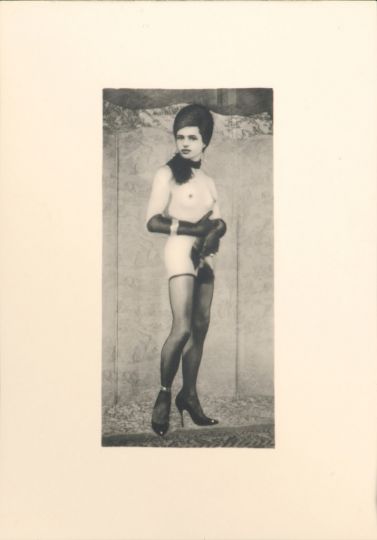 Autoportrait avec tête de 1918 retouchée (Photomontage), 1969 (c) Pierre Molinier (Lot 193)n