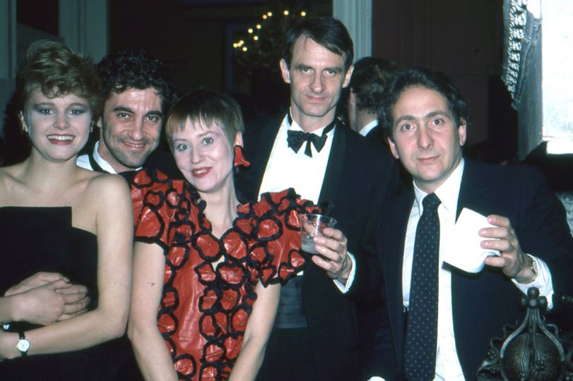 Bill Ewing and Anna Walker partying with Canadian friends. Photo: Robert Walker