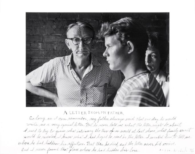 A letter from my father © Duane Michals