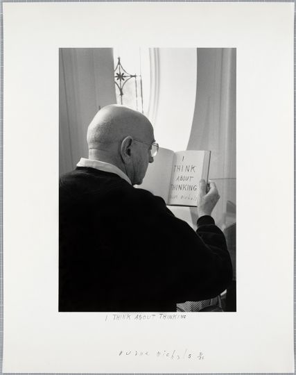 I think about thinking © Duane Michals