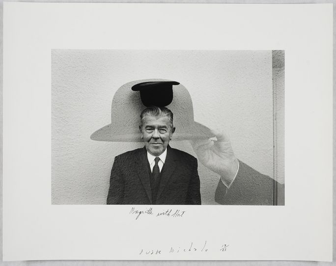 Magritte with hat © Duane Michals