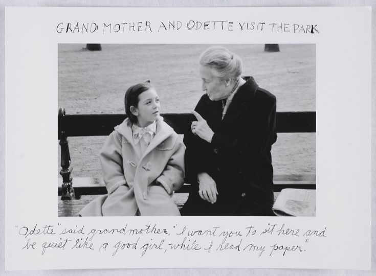 Grandmother and Odette visit the park © Duane Michals
