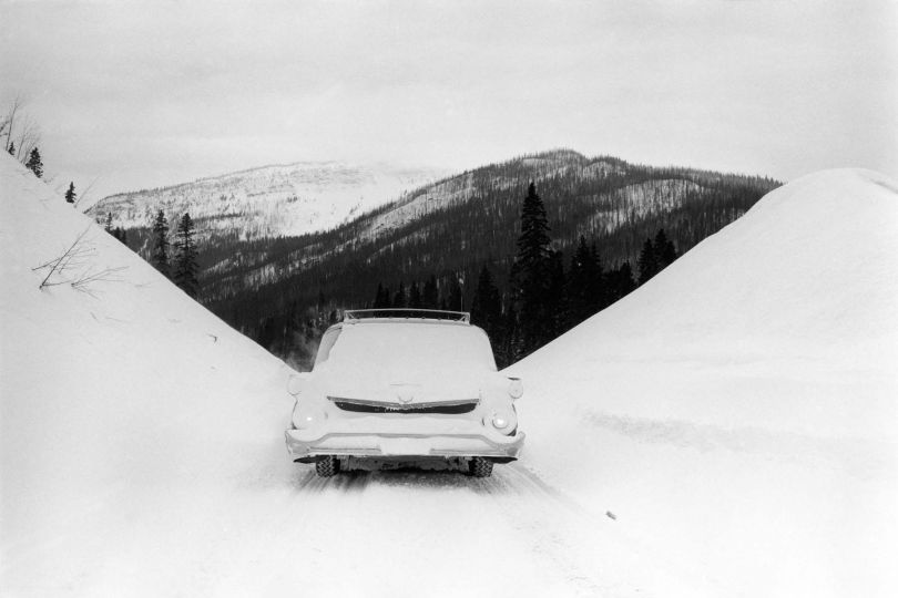 Marc Riboud, Sur la Alaskan hightway, 1958 ©Marc RIBOUD