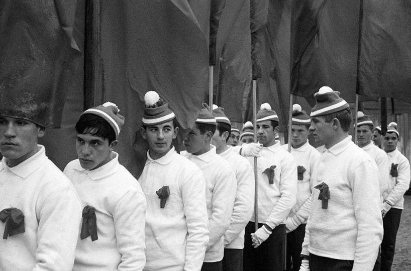 Members Of The Parade, Moscow, 1974 © Brian Griffin – Courtesy MMX Gallery