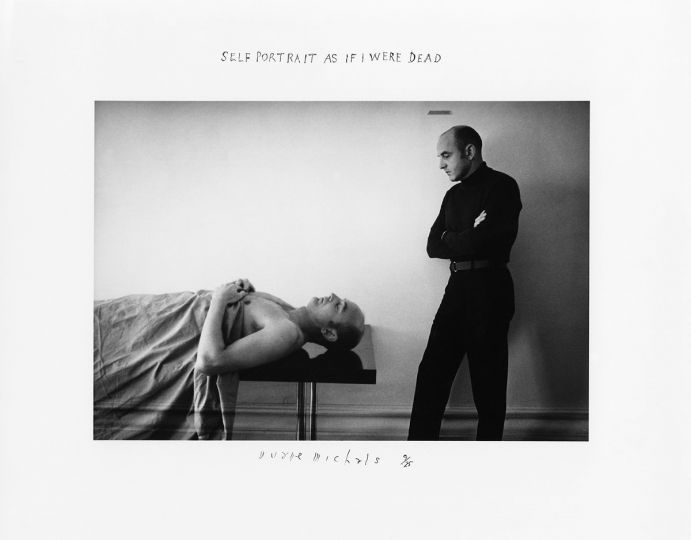 Self-Portrait as If I Were Dead © Duane Michals, Courtesy of DC Moore Gallery, New York