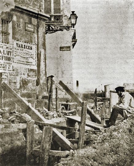 Travaux quai d'Orléans © vers 1851 Charles Nègre courtesy André Jammes