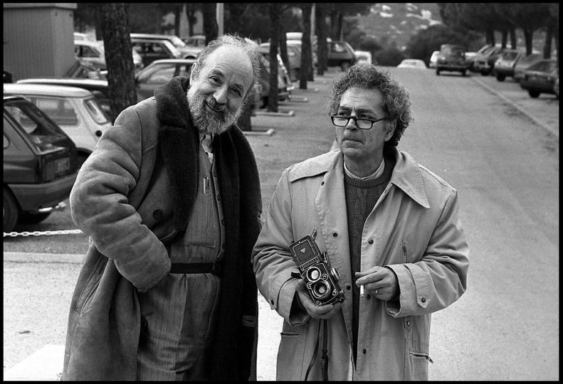 Michel Butor et André Villers à Marseille 30-01-1987 © Serge Assier