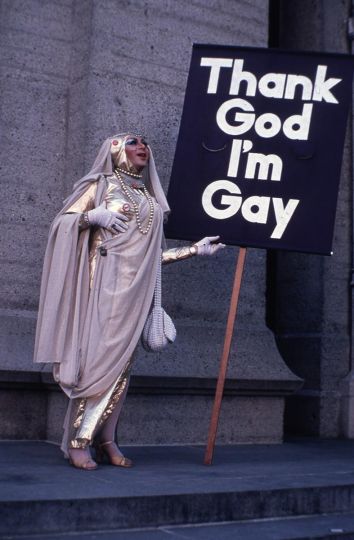 Sister Sadie Sadie the Rabbi Lady 1 äre messe en souvenir des victimes du sida juin 1983 © Jean-Baptiste Carhaix