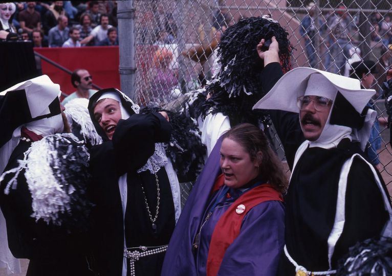 Cheer Leaders Softball Game nov 1981 © Jean-Baptiste Carhaix