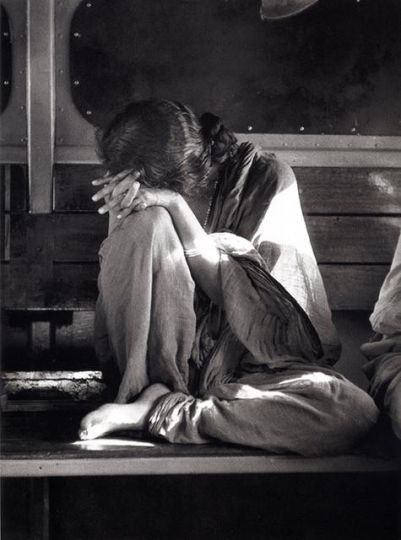 la voyageuse © Denis Brihat - Inde 1955