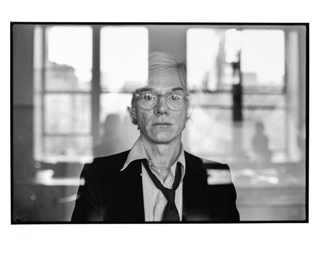 Andy Warhol (Skyline), c. 1980 © Duane Michals. Courtesy of DC Moore Gallery, New York.