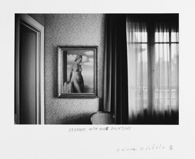 Bedroom with Nude Painting, 1965 © Duane Michals. Courtesy of DC Moore Gallery, New York.