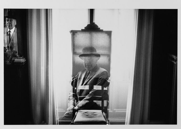 Magritte with Easel, 1965 © Duane Michals. Courtesy of DC Moore Gallery, New York.
