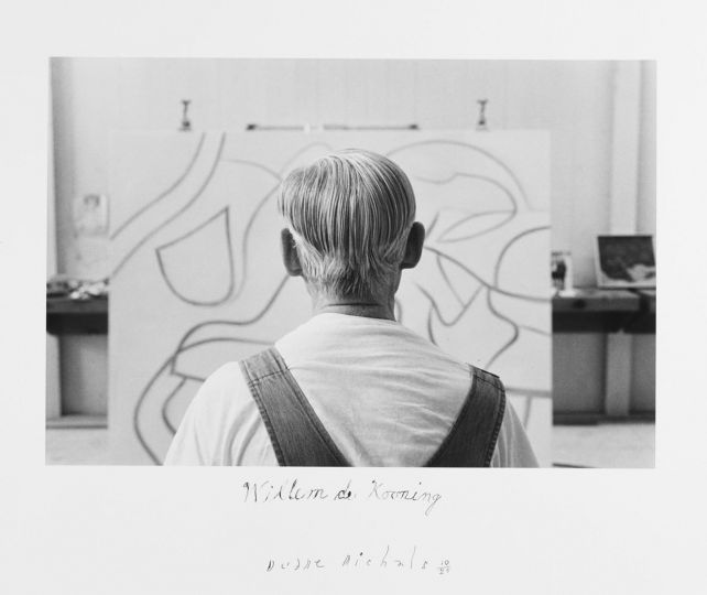 Willem de Kooning, 1985 © Duane Michals. Courtesy of DC Moore Gallery, New York.
