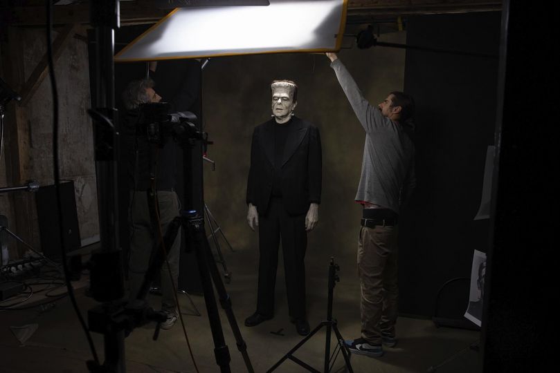 Making of Jean Teulé en Frankenstein. Portraits Croisés © Sacha Goldberger - Courtesy of the artist