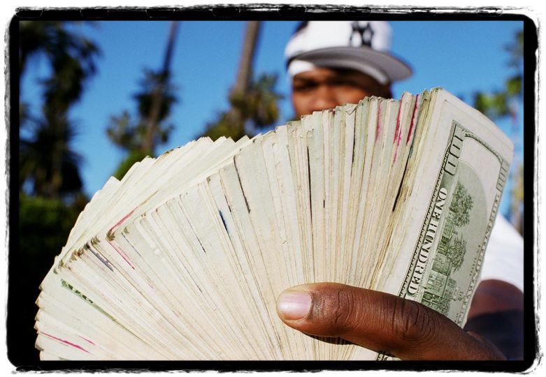 Gregory Bojorquez, 50 CENT Money Fan, 2005, copyright Gregory Bojorquez