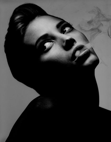© Albert Watson • Christy Turlington smoke, NYC • 1990