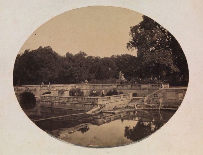 André Adolphe-Eugène Disdéri, Park in Nîmes, salted paper print, 1851, Courtesy Robert Hershkowitz Ltd, 24.39 Fair