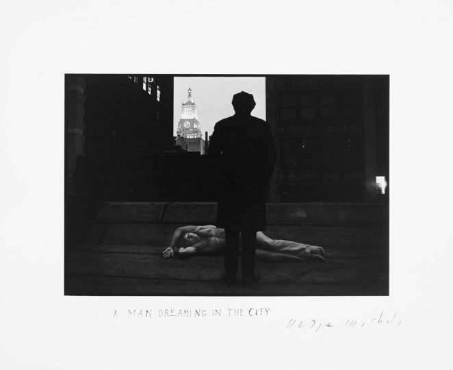 A Man Dreaming © Duane Michals - Courtesy DC Moore Gallery