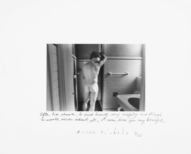 After His Shower © Duane Michals - Courtesy DC Moore Gallery