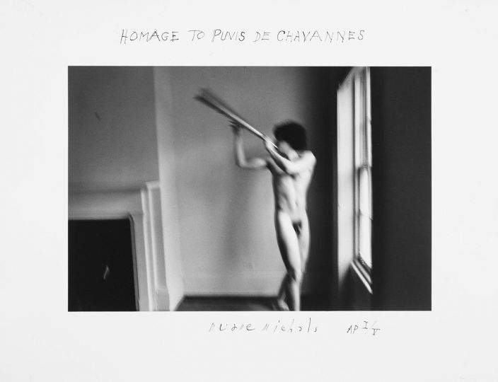 Homage to Puvis de Chavannes © Duane Michals - Courtesy DC Moore Gallery