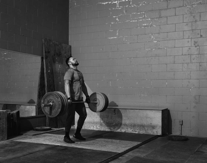 Jeff Wall, Weightlifter, 2015 © Jeff Wall and courtesy of Gagosian