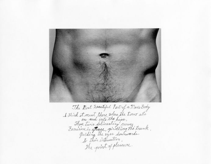 The most beautiful part of a man's body, 1986 © Duane Michals Inc - Courtesy Admira Milano