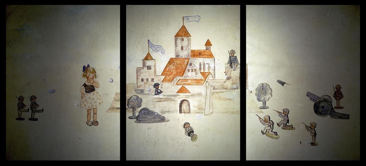 murals in a former bomb shelter in Berlin, supposedly by Lisa-Marie Blum 1943/44 © Harf Zimmermann - Courtesy Chaussee 36