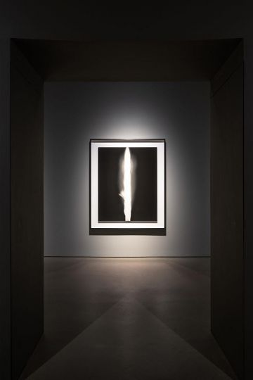 Installation view of Hiroshi Sugimoto, _In Praise of Shadows 980806_ (1998). Image courtesy of Singapore Art Museum. Image courtesy of Singapore Art Museum