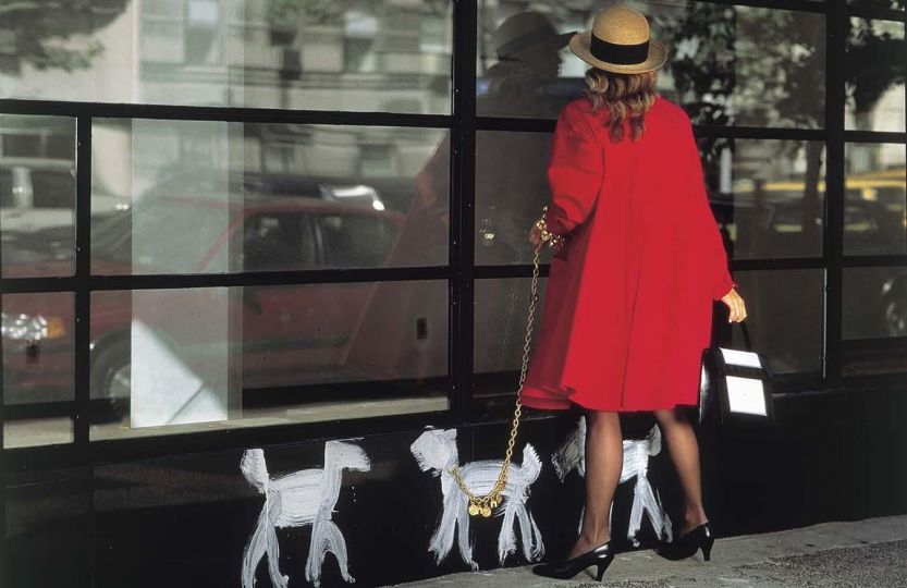 Jean-Daniel Lorieux -Karen Mulder - fashion Celine, Madison avenue, New York, 1995 - Courtesy Galerie GADCOLLECTION