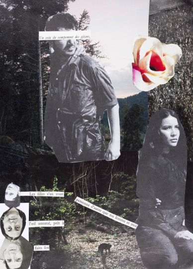Collage par Laboul (pseudo), Projet « Ouvrir le diaphragme » avec des auteurs de violences sexistes et sexuelles incarcérés au Centre de détention de Nantes © L'Œil parlant