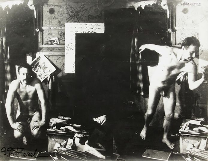 Gerard Petrus FIERET (Dutch, 1924-2009) Untitled, ca. 1960s-70s (double self-portrait, nude) - Courtesy Deborah Bell Photographs