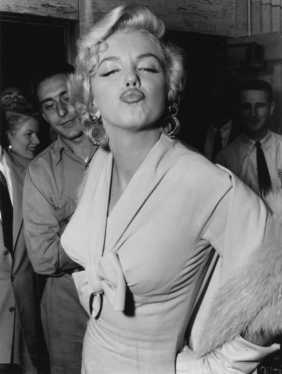 Marilyn Monroe (American, 1926 – 1962) © Weegee, photographer (Ukrainian-American, 1899 - 1968) Arrival at Idlewild Airport, New York 1954 - Courtesy Keith de Lellis Gallery